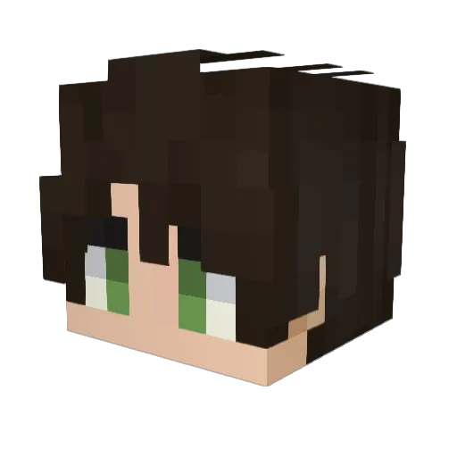 NouveauOcean Minecraft avatar head, 3D render