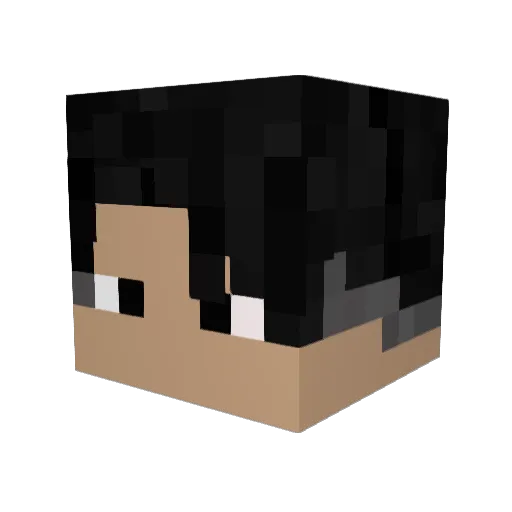 Nouvelos Minecraft avatar head, 3D render