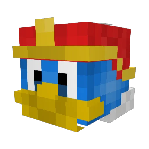 Nova610 Minecraft avatar head, 3D render