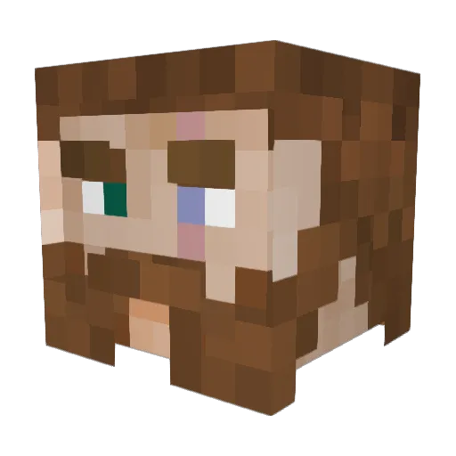 NovaBoi13 Minecraft avatar head, 3D render