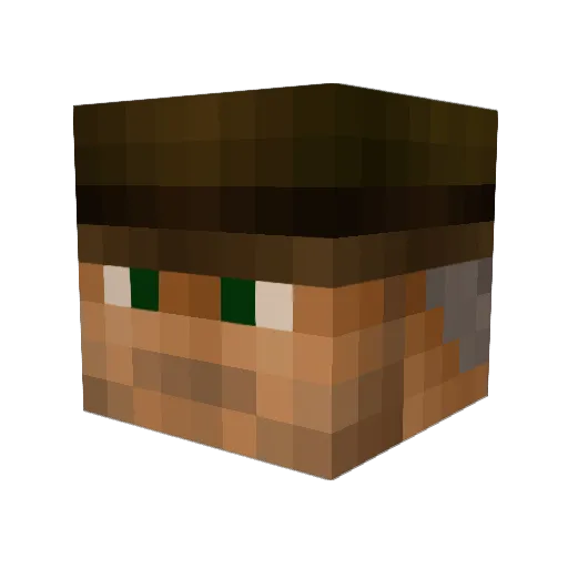 NovaClouder Minecraft avatar head, 3D render