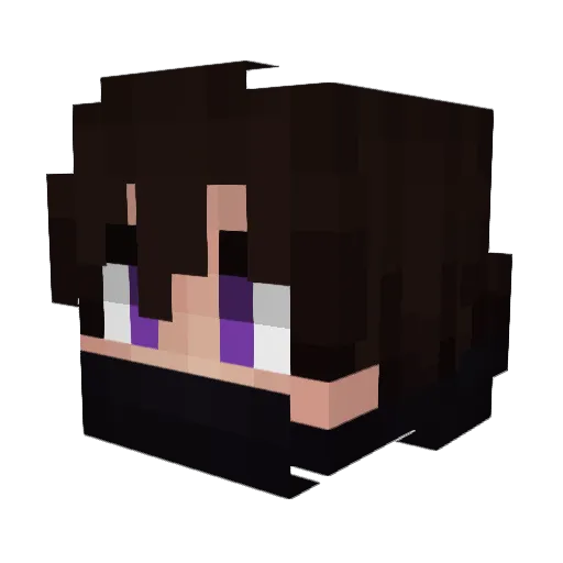 NovaDaExplora Minecraft avatar head, 3D render