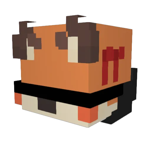 NovaFrame Minecraft avatar head, 3D render