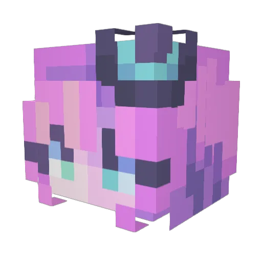 NovaHopper Minecraft avatar head, 3D render