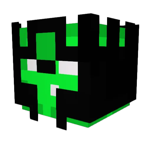 NovaInferno Minecraft avatar head, 3D render