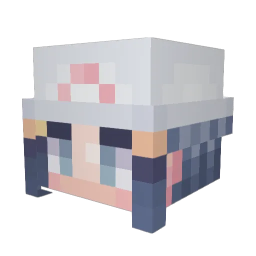 NovaKaii Minecraft avatar head, 3D render