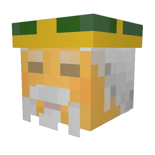 NovaKeys Minecraft avatar head, 3D render
