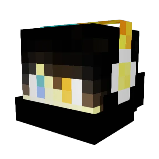 NovaKnight44 Minecraft avatar head, 3D render
