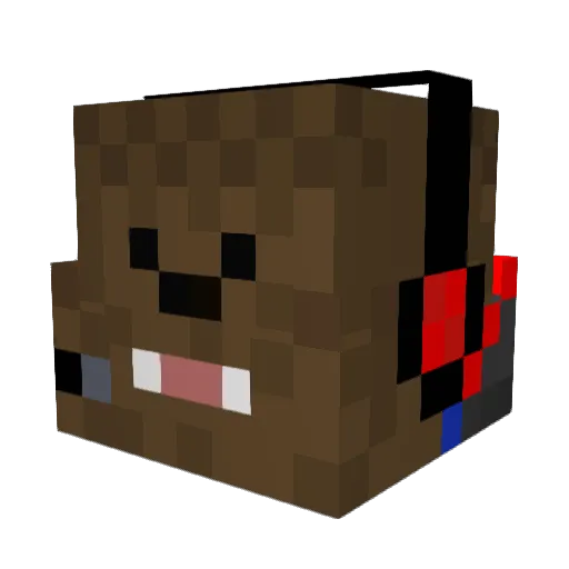 NovaLynx Minecraft avatar head, 3D render