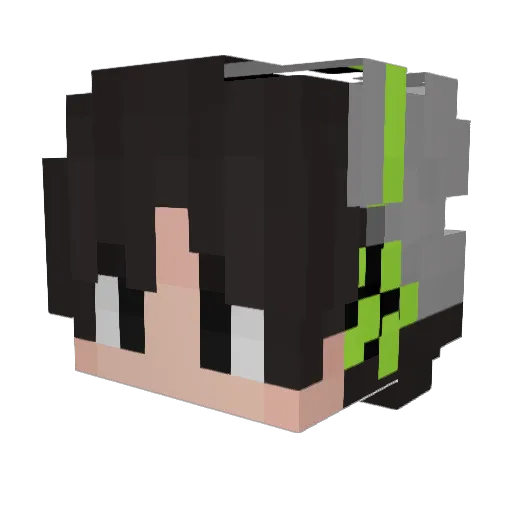 NovaMacheteado Minecraft avatar head, 3D render