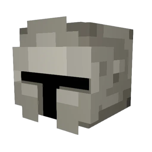 NovaNukes Minecraft avatar head, 3D render