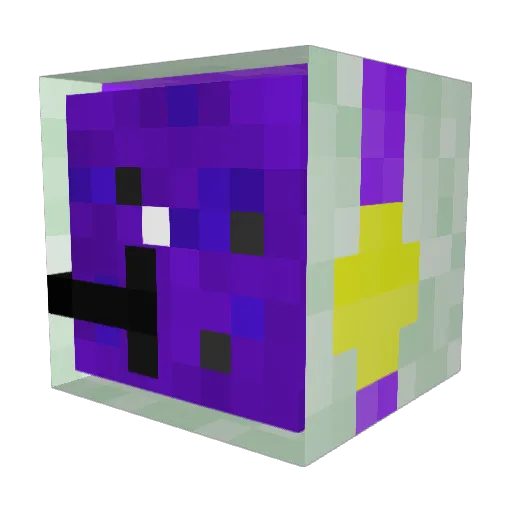 NovaRainbow_ Minecraft avatar head, 3D render