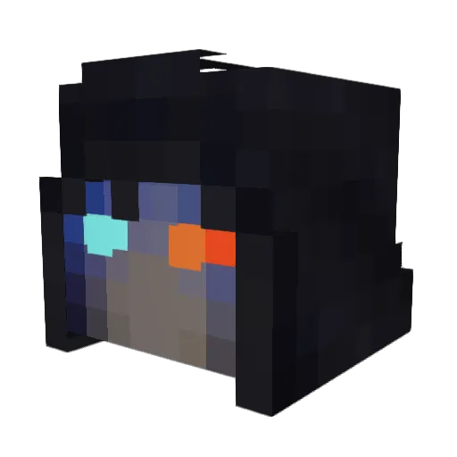 NovaSteel4 Minecraft avatar head, 3D render