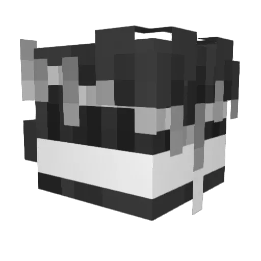 NovaV0 Minecraft avatar head, 3D render