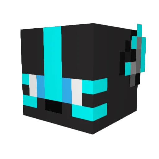 NovaWolf83 Minecraft avatar head, 3D render