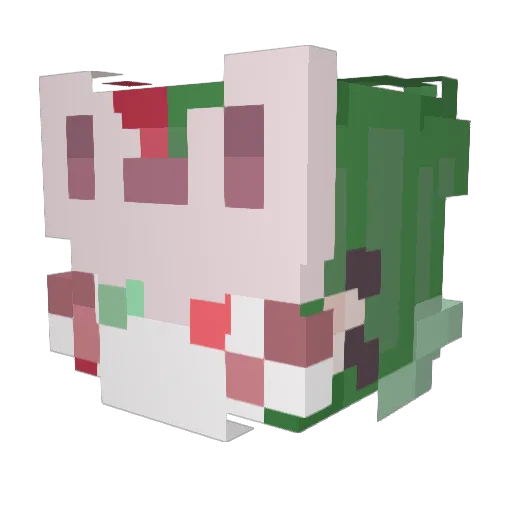 Nova_Blackwolf Minecraft avatar head, 3D render