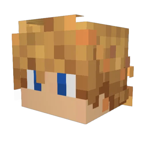 Nova_Deus Minecraft avatar head, 3D render