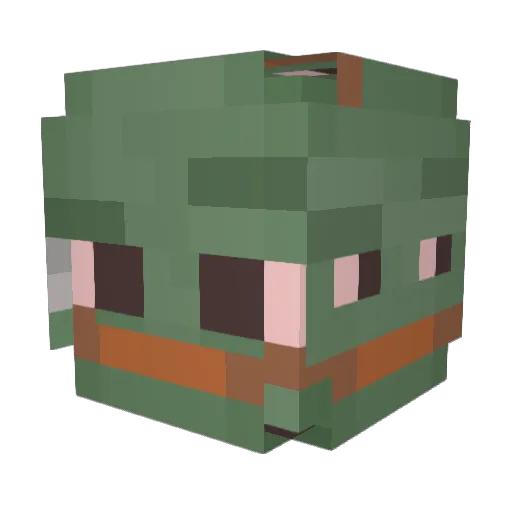 Nova_Dunk Minecraft avatar head, 3D render
