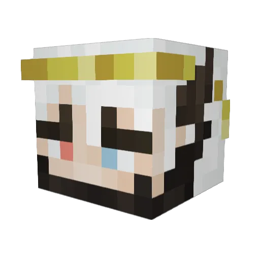 Nova_Luca Minecraft avatar head, 3D render