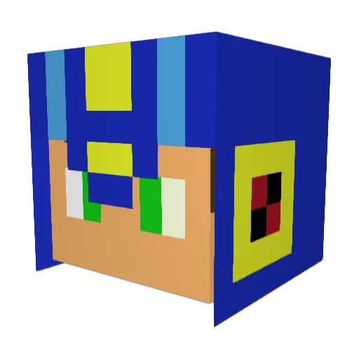 Nova_Sherson Minecraft avatar head, 3D render
