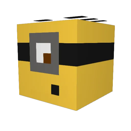 Nova_Who Minecraft avatar head, 3D render