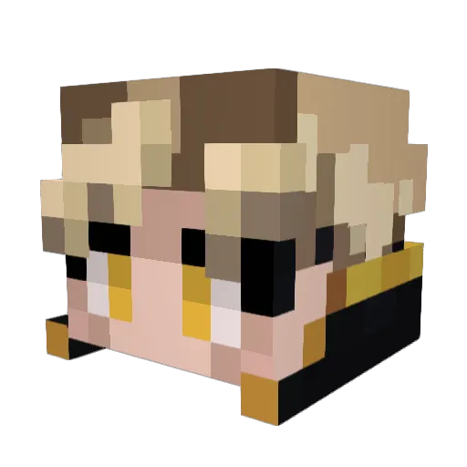 Nova_Witch Minecraft avatar head, 3D render
