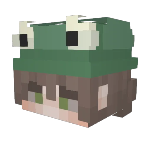 Nova_pk Minecraft avatar head, 3D render