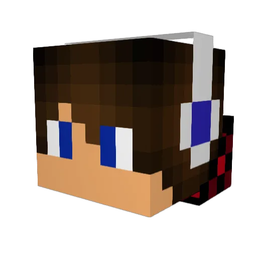 NovaaGamer Minecraft avatar head, 3D render