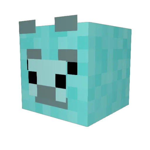 Novaaest Minecraft avatar head, 3D render