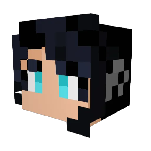 Novae7_ Minecraft avatar head, 3D render