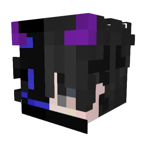 Novaelix Minecraft avatar head, 3D render
