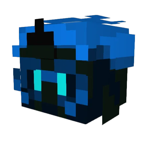 Novafallen Minecraft avatar head, 3D render