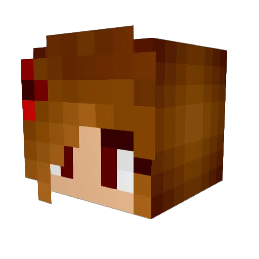 Novaforged Minecraft avatar head, 3D render