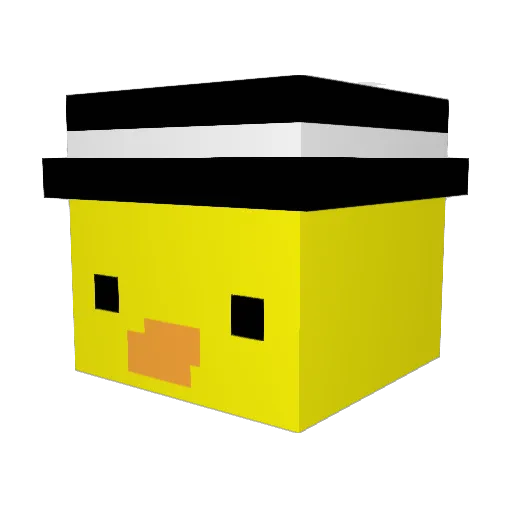 Novak1_ Minecraft avatar head, 3D render