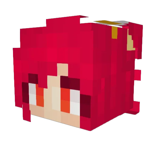 NovakBones Minecraft avatar head, 3D render