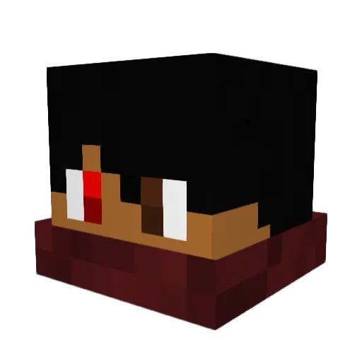 Novaklysum Minecraft avatar head, 3D render