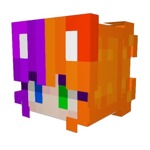 Novaliyn Minecraft avatar head, 3D render