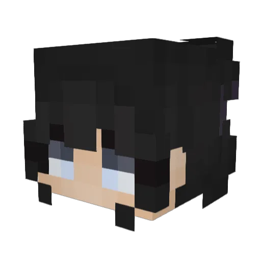 Novalordx Minecraft avatar head, 3D render