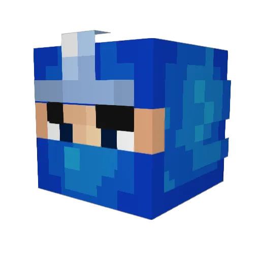 Novalow Minecraft avatar head, 3D render