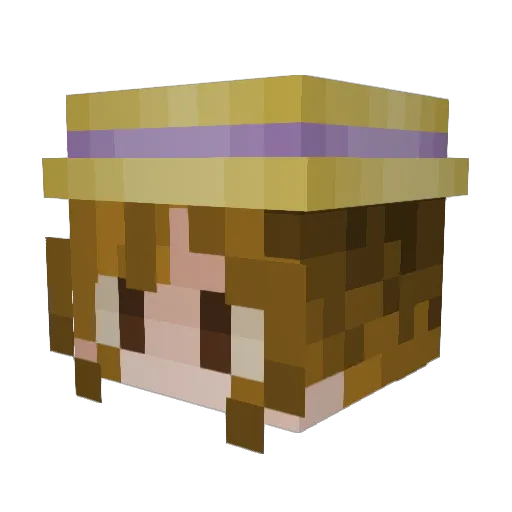 Novaluxe26 Minecraft avatar head, 3D render