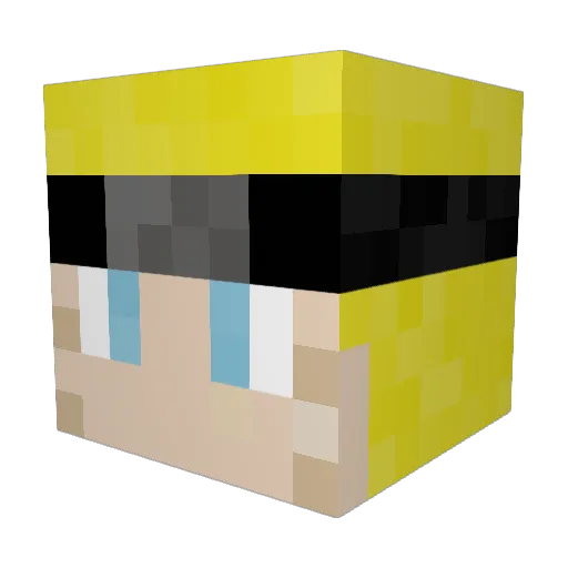 Novanyb Minecraft avatar head, 3D render