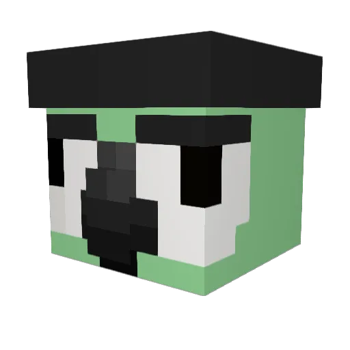 Novarh Minecraft avatar head, 3D render