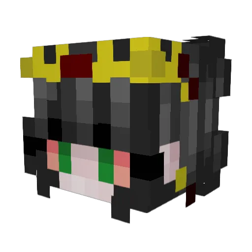 Novaris_ Minecraft avatar head, 3D render