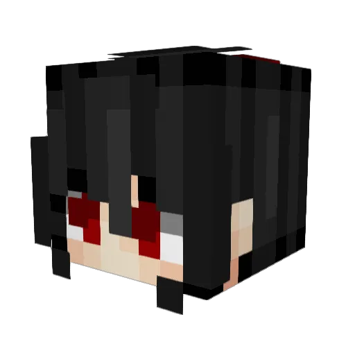 NovasFallen Minecraft avatar head, 3D render