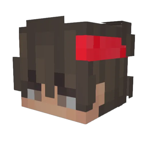 Novasyl Minecraft avatar head, 3D render