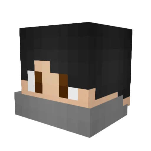 Nove Minecraft avatar head, 3D render
