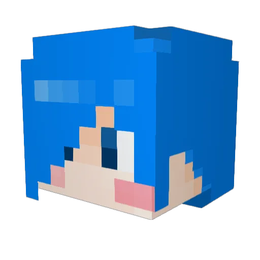 NovelHolic Minecraft avatar head, 3D render