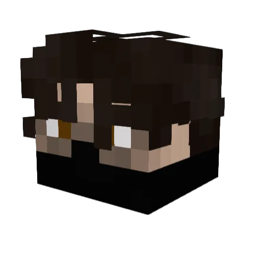 Novemberus Minecraft avatar head, 3D render
