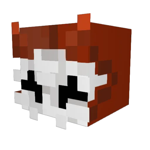 Noven1 Minecraft avatar head, 3D render