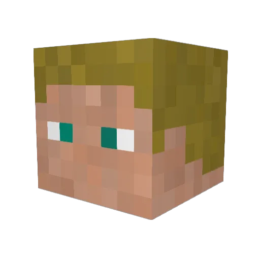 Novi0788 Minecraft avatar head, 3D render